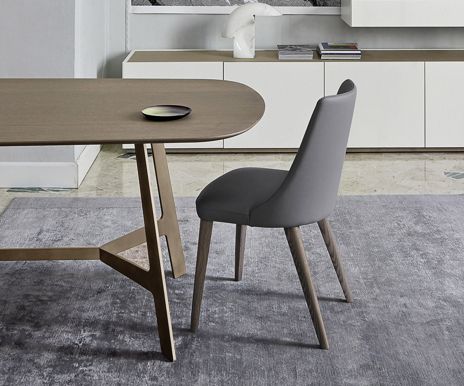 Exklusiver Livitalia Design Esstischstuhl Eva mit Kunstleder Bezug in Beige Exklusiver Livitalia Design Esstischstuhl Eva mit Kunstleder Bezug in Beige