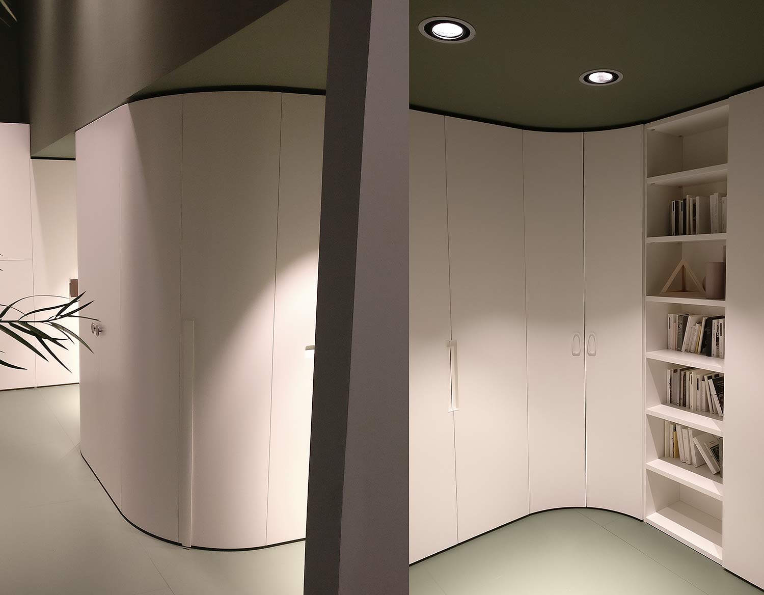 Alfa Curvo round corner wardrobe