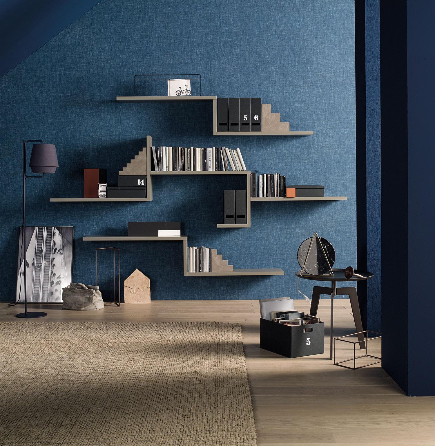wall design shelving system