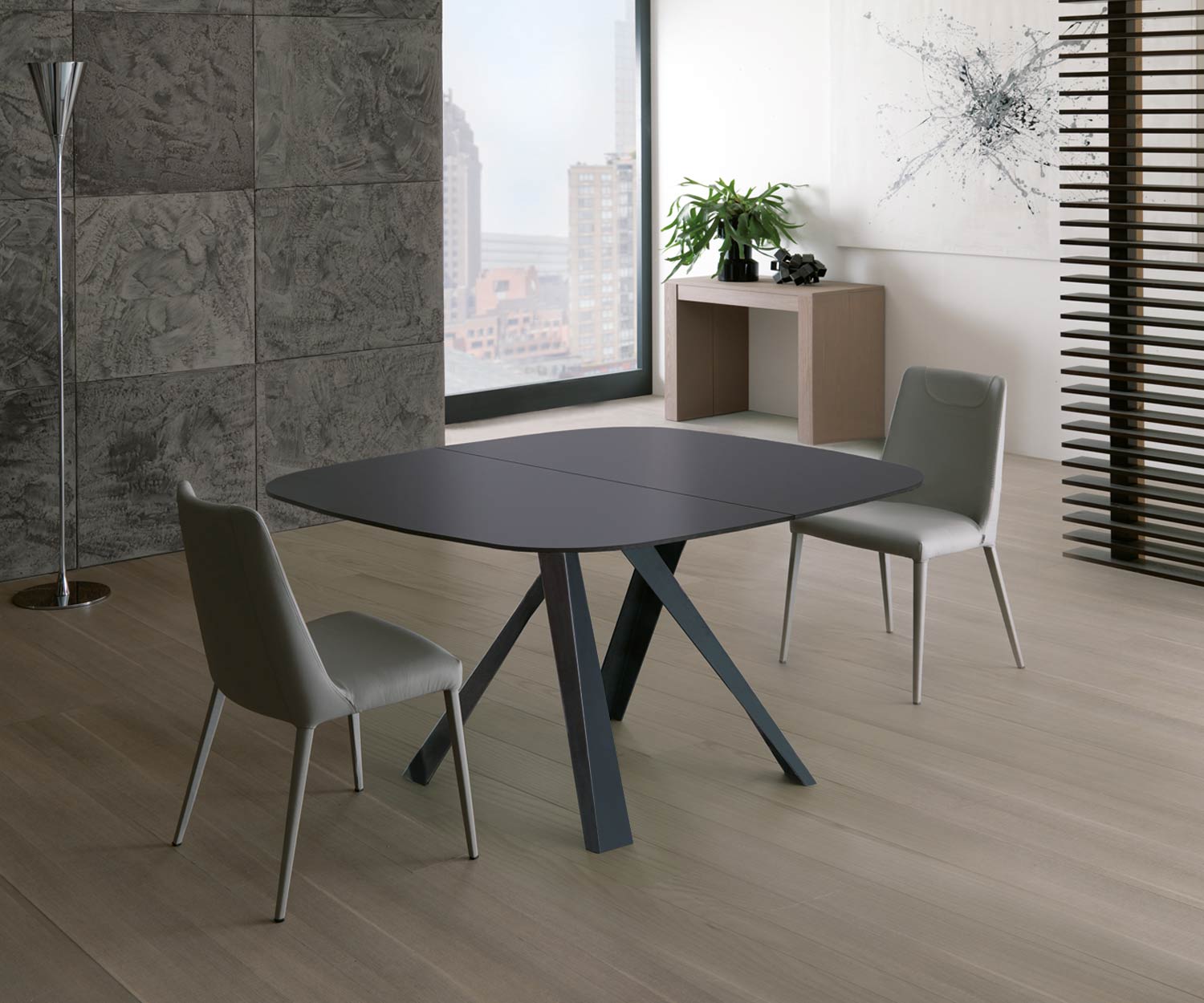 Ozzio Tisch Bombo T245 Glas Beige (Crema) Ozzio Tisch Bombo T245 Glas Beige (Crema)
