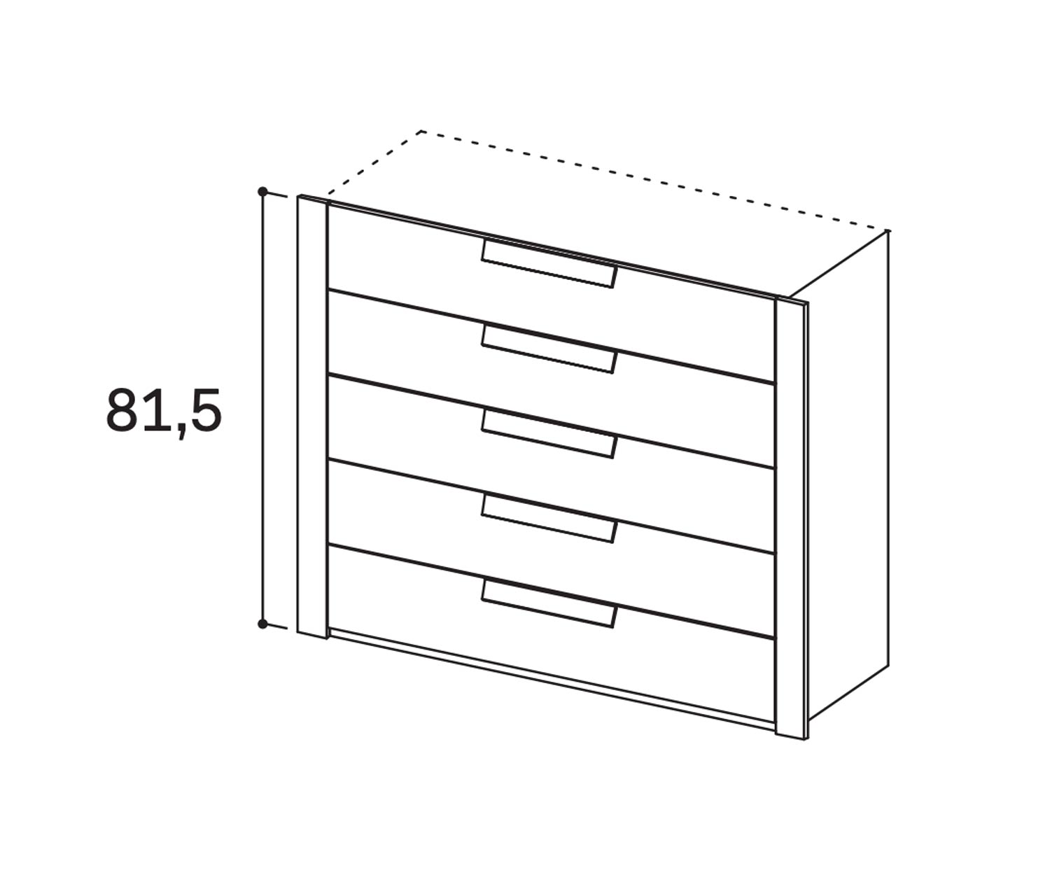 Novamobili Kleiderschrank Zubehör Armadi 5er Schubladen