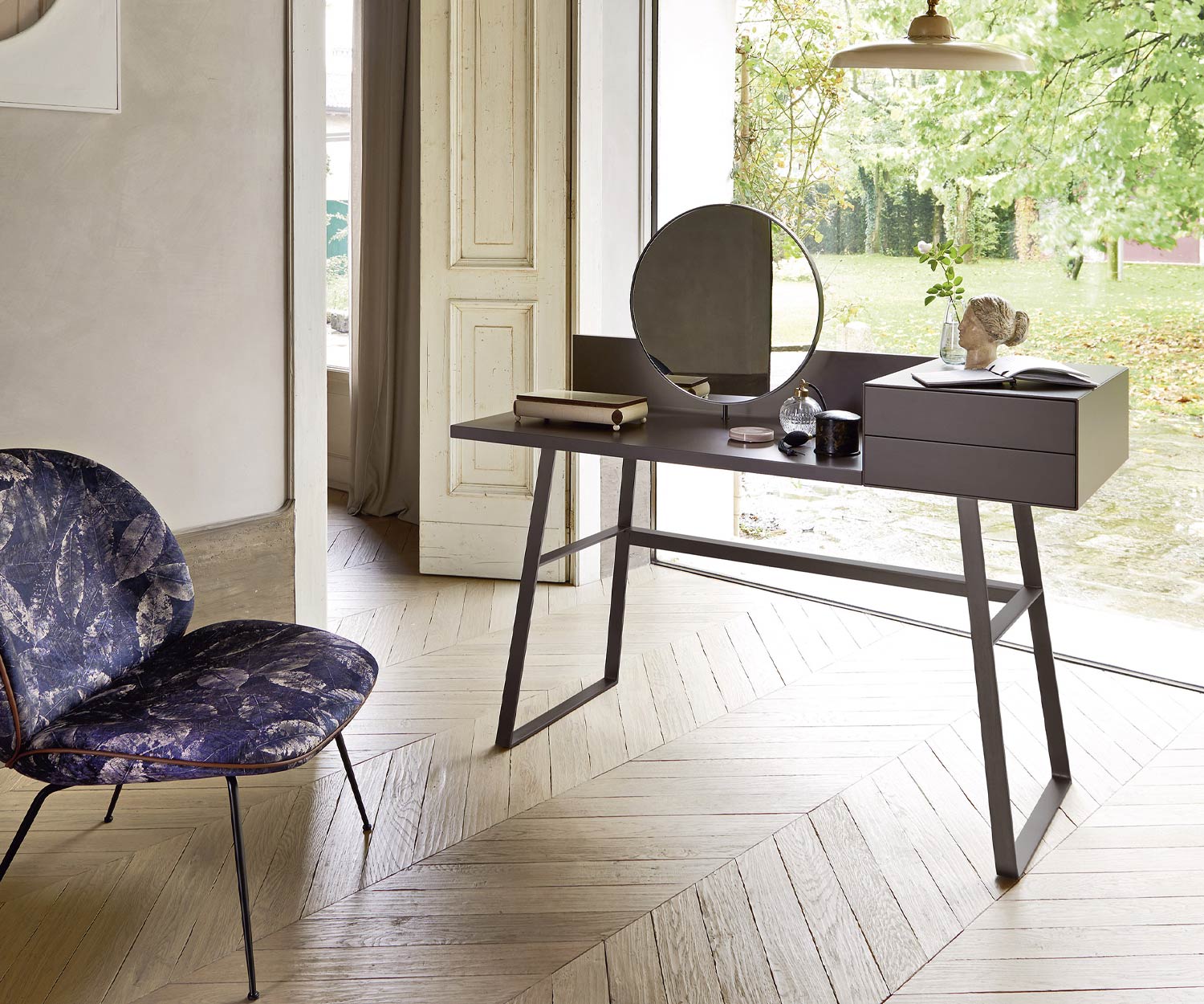 Exklusiver Livitalia Design Sekretär Segreto in Anthrazit Matt