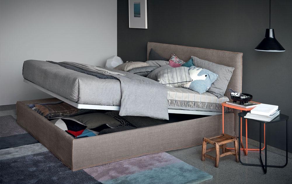 Slatted frame with automatic lift - Beds with storage