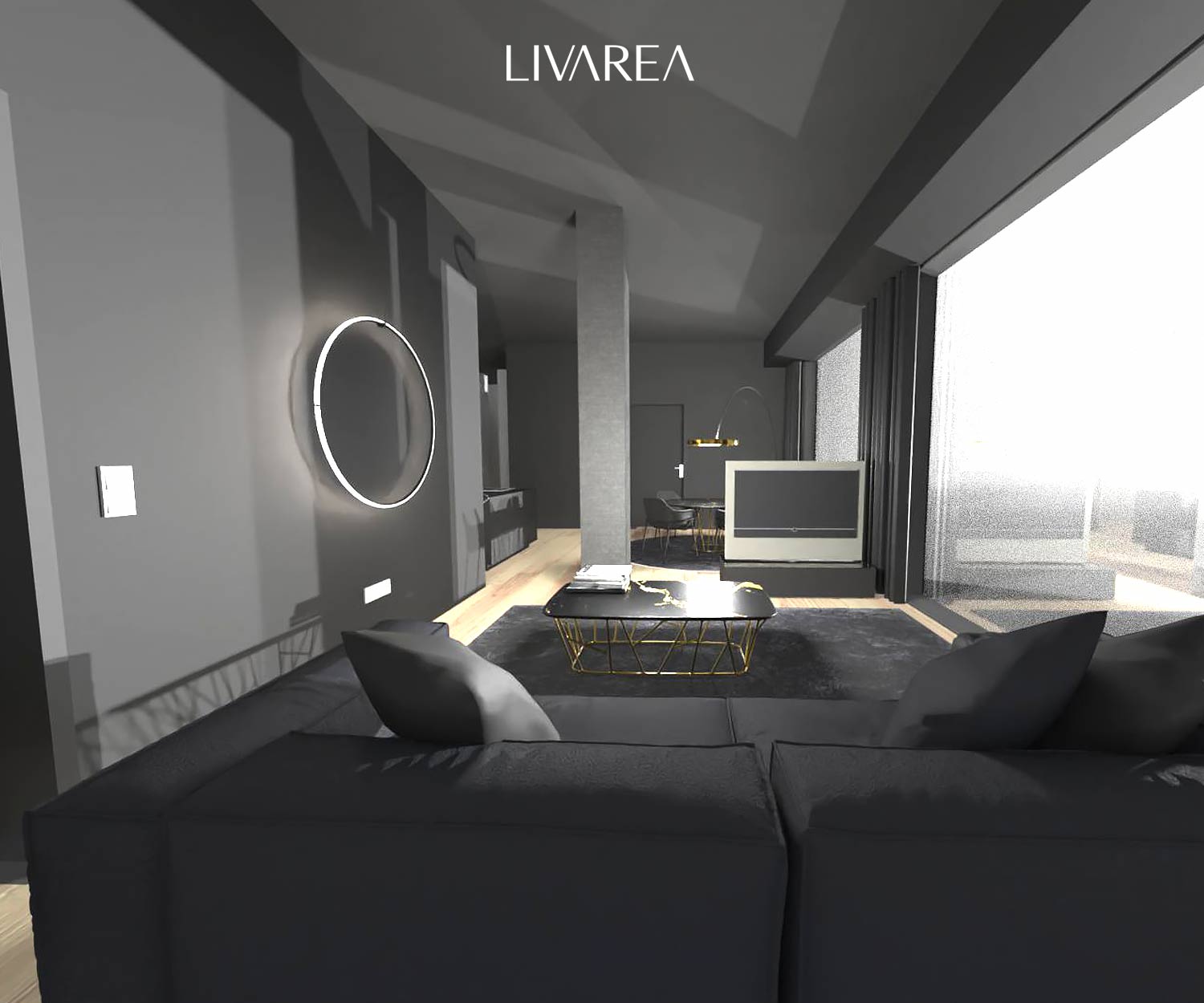 3D Planung Ray Tracing Wohnzimmer