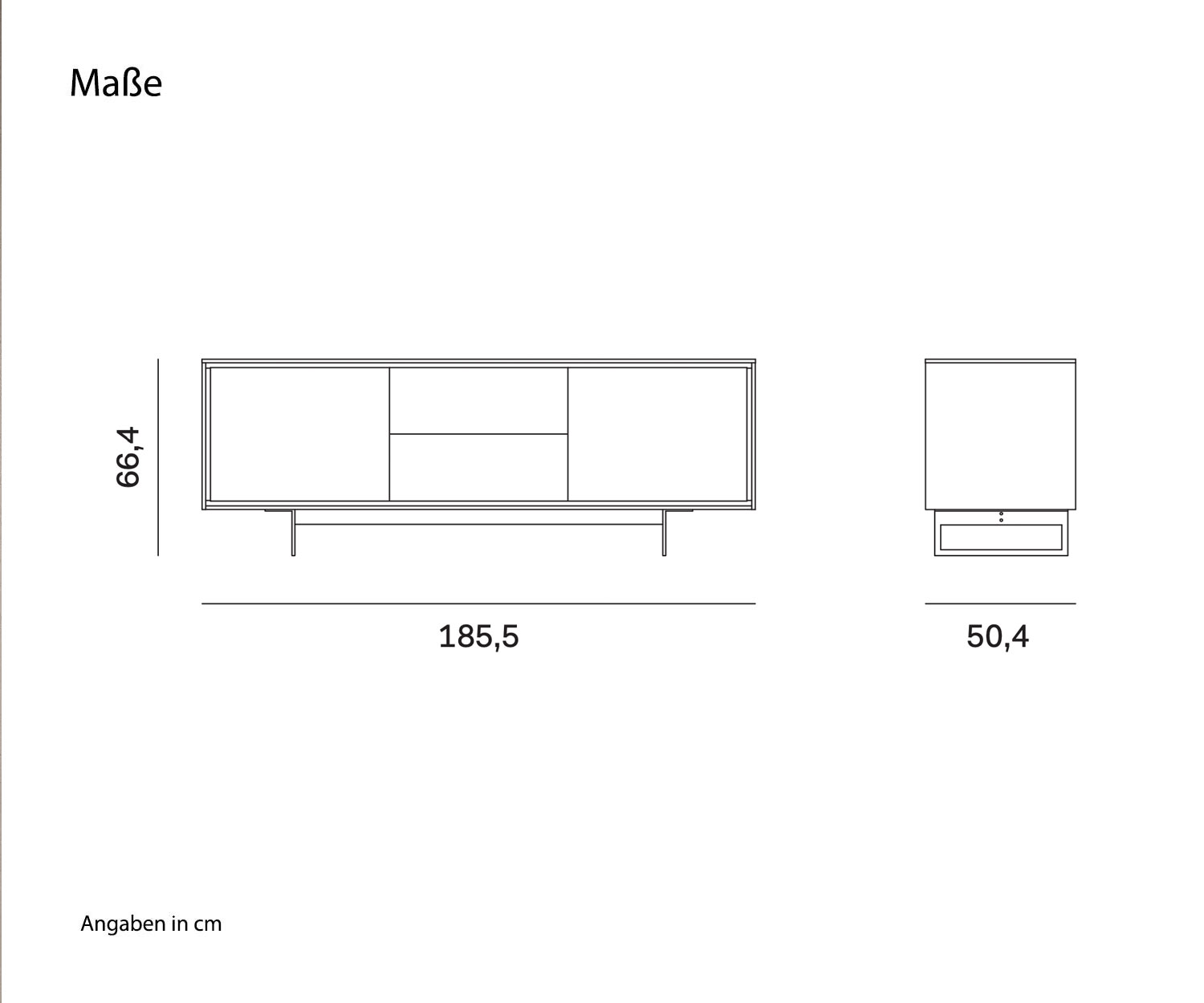 Design Sideboard Schatten 3 von Novamobili Skizze Maße Schubladen Mitte Design Sideboard Schatten 3 von Novamobili Skizze Maße Schubladen Mitte