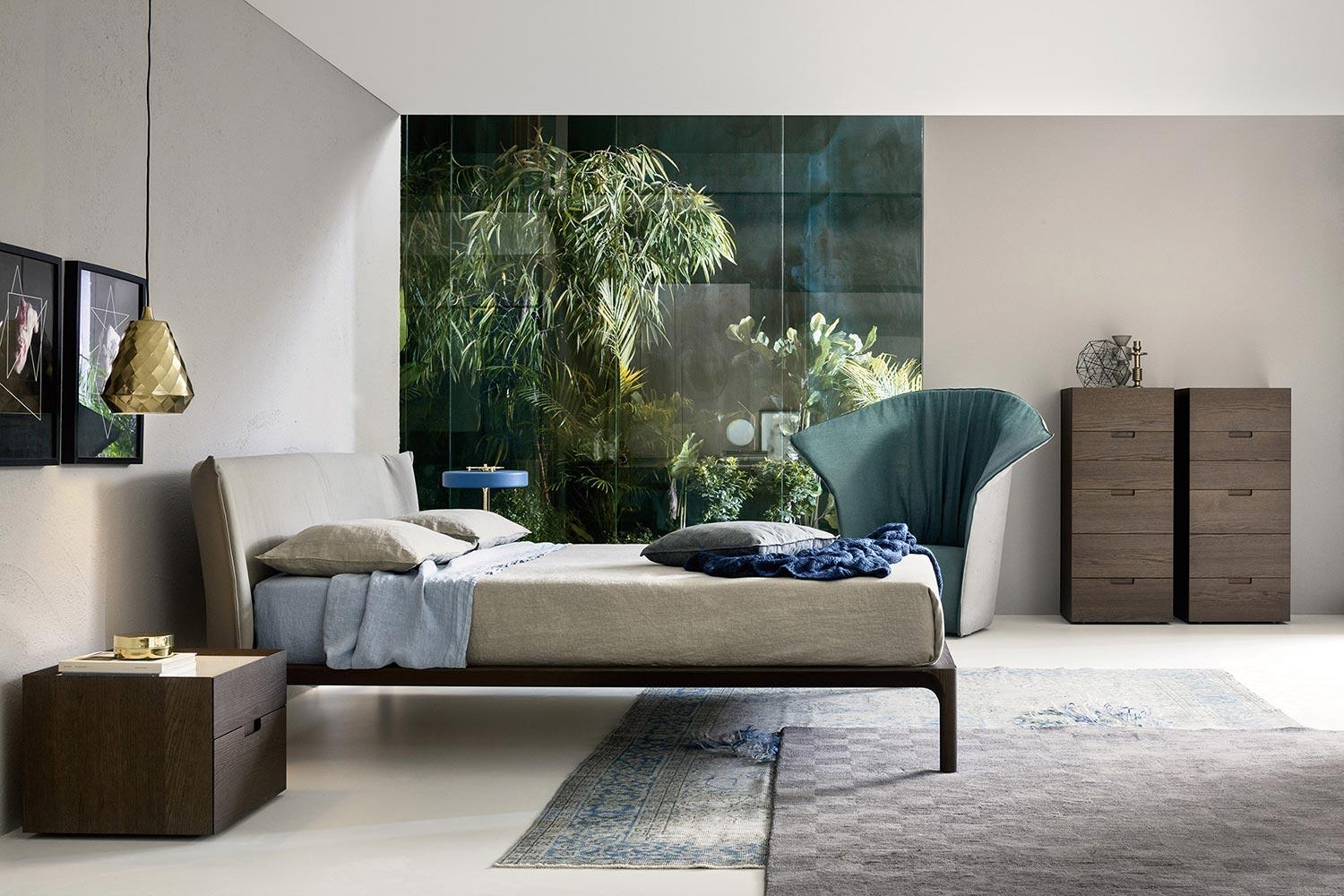 Bedroom Furniture Wood Trend Bed Bedside Table