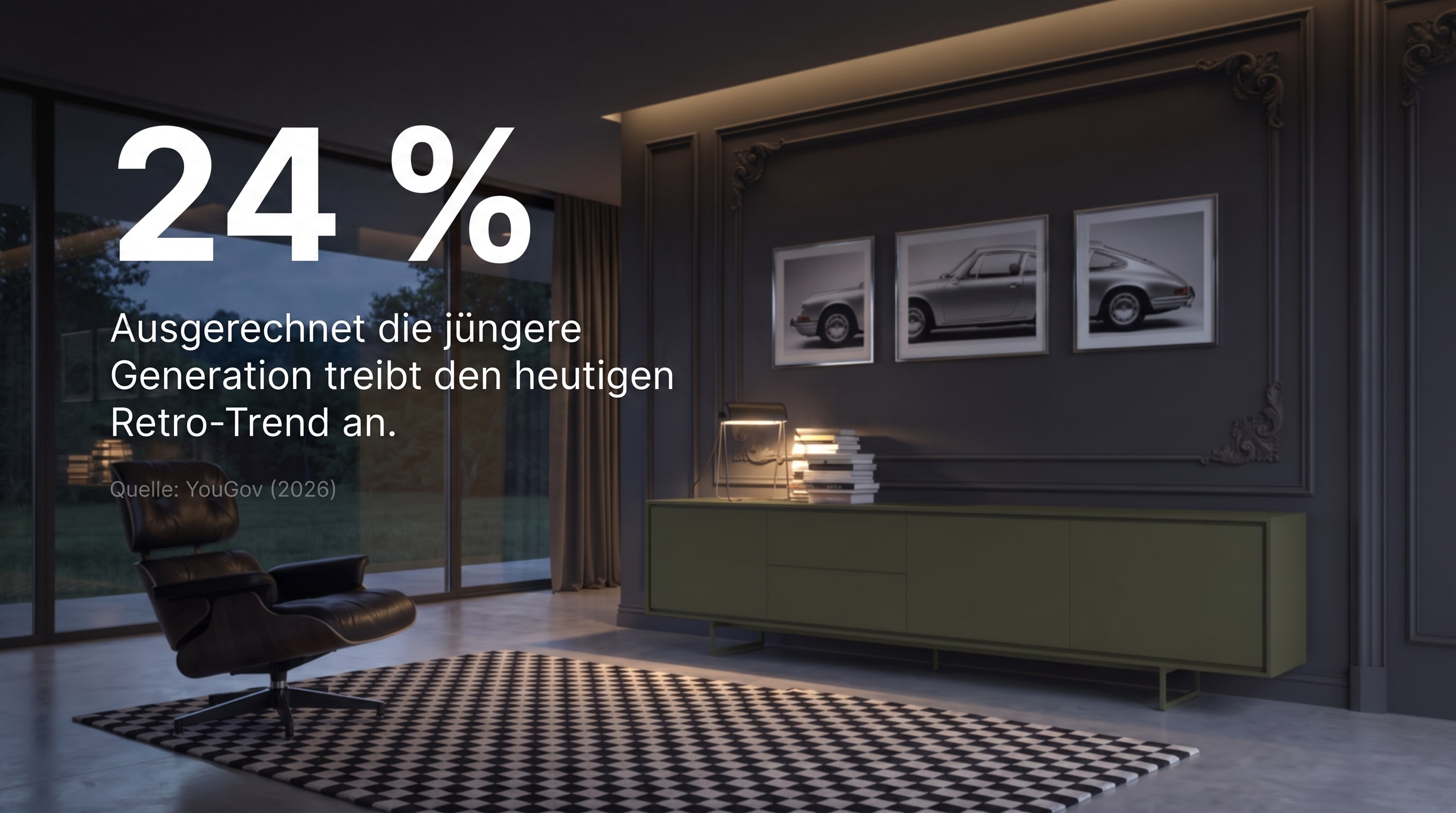 24 % &ndash; It is precisely the younger generation that is driving today's retro trend.