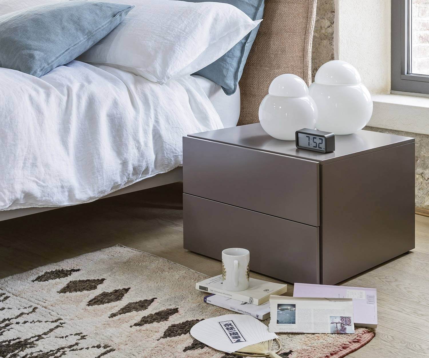 Moderner Novamobili Design Nachttisch Easy 2