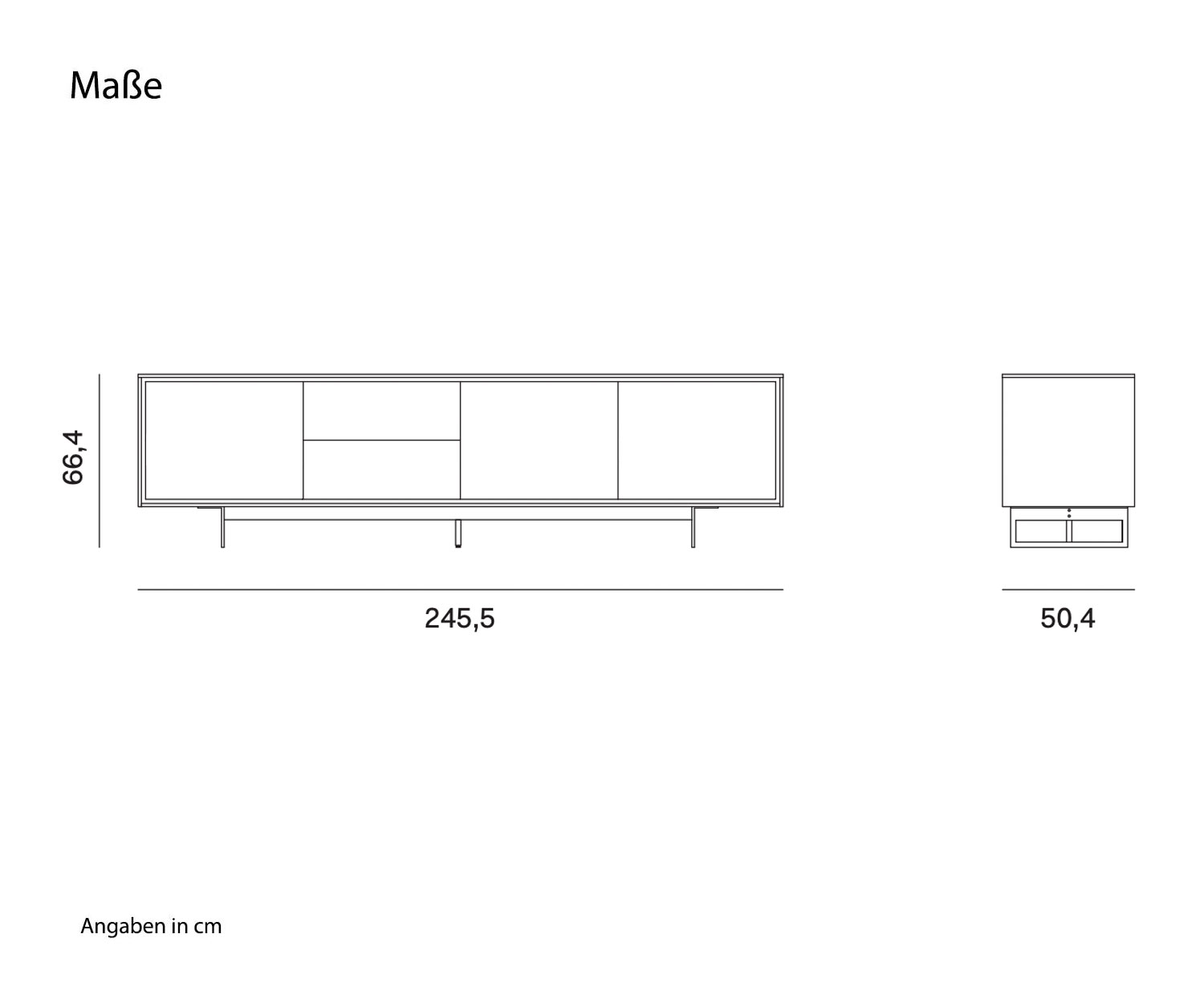 Novamobili Sideboard Schatten 4 Maße Skizzen Novamobili Sideboard Schatten 4 Maße Skizzen