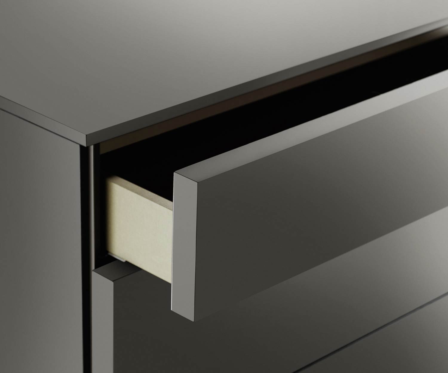 Moderne Livitalia Valeo Designer Hochkomode ohne Griffe Moderne Livitalia Valeo Designer Hochkomode ohne Griffe