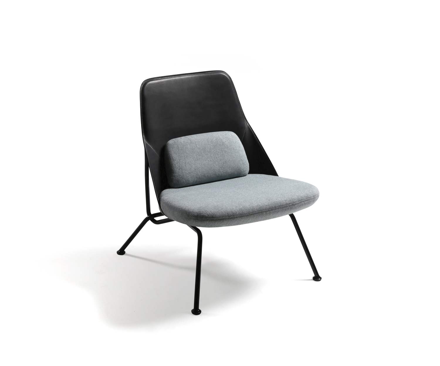 Prostoria Design Sessel Strain Grau Anthrazit Chrom Schwarz