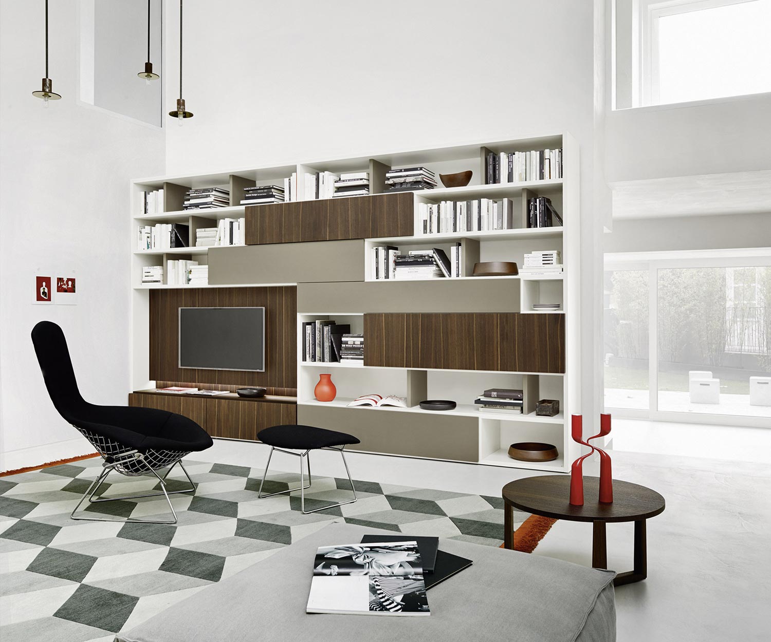 Modernes Livitalia Design Bücherregal Wohnwand Wohnzimmer Modernes Livitalia Design Bücherregal Wohnwand Wohnzimmer