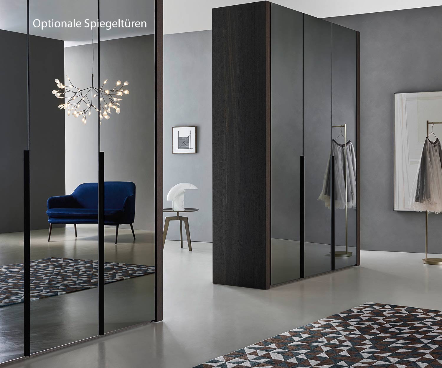 Designer Schuhschrank von Livitalia mit Spiegel