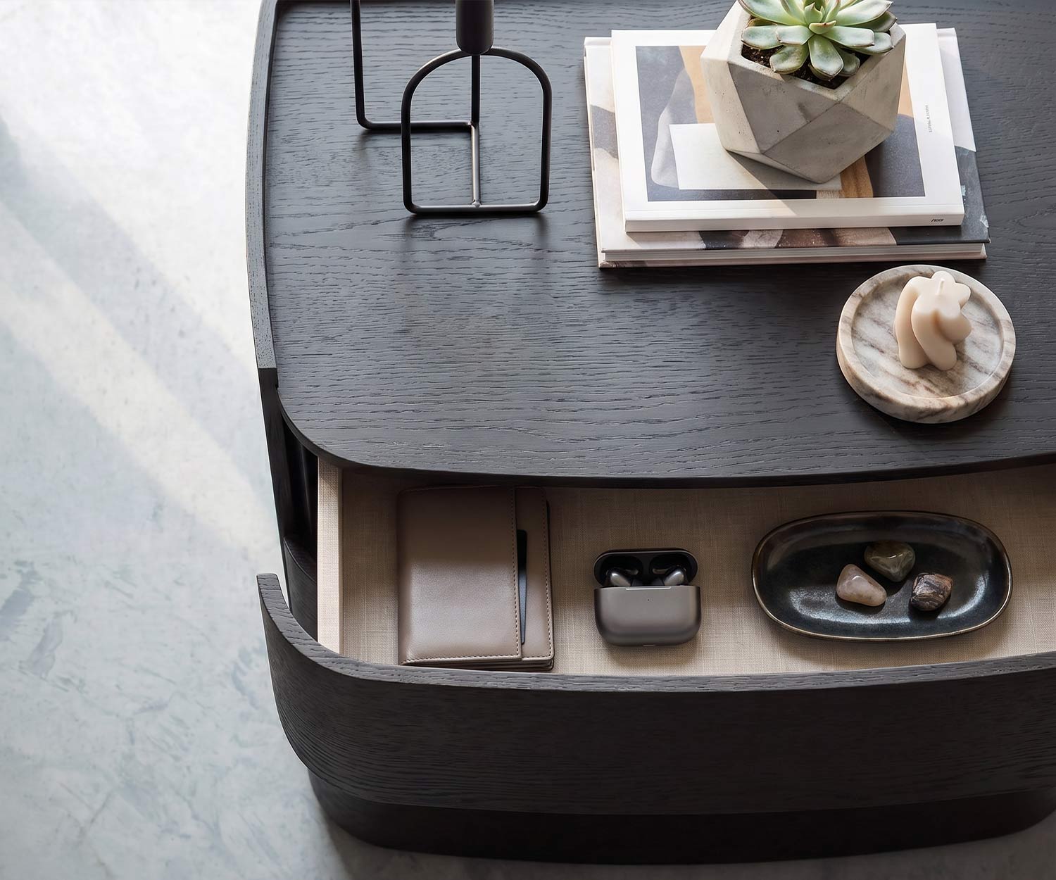 Novamobili Nachttisch Norman 2 Schubladen