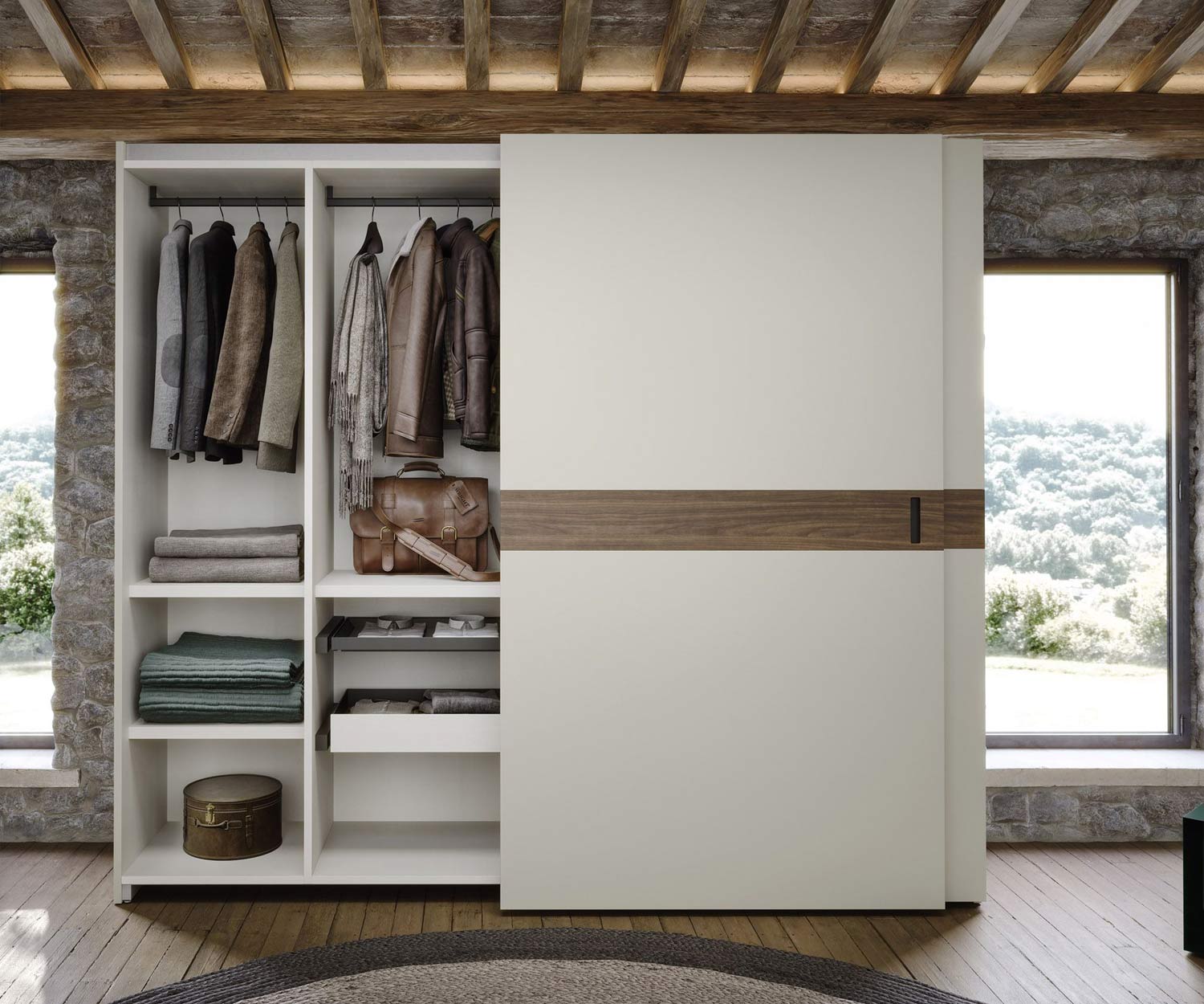 Design Kleiderschrank mit Schiebet+ren