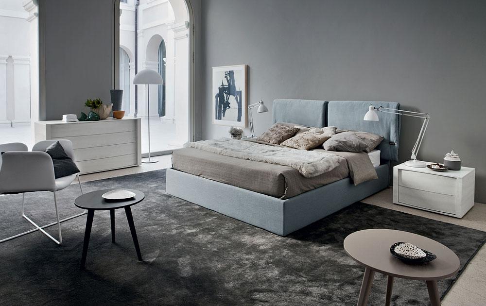 Upholstered Bed Trend Colour 2015 Blue