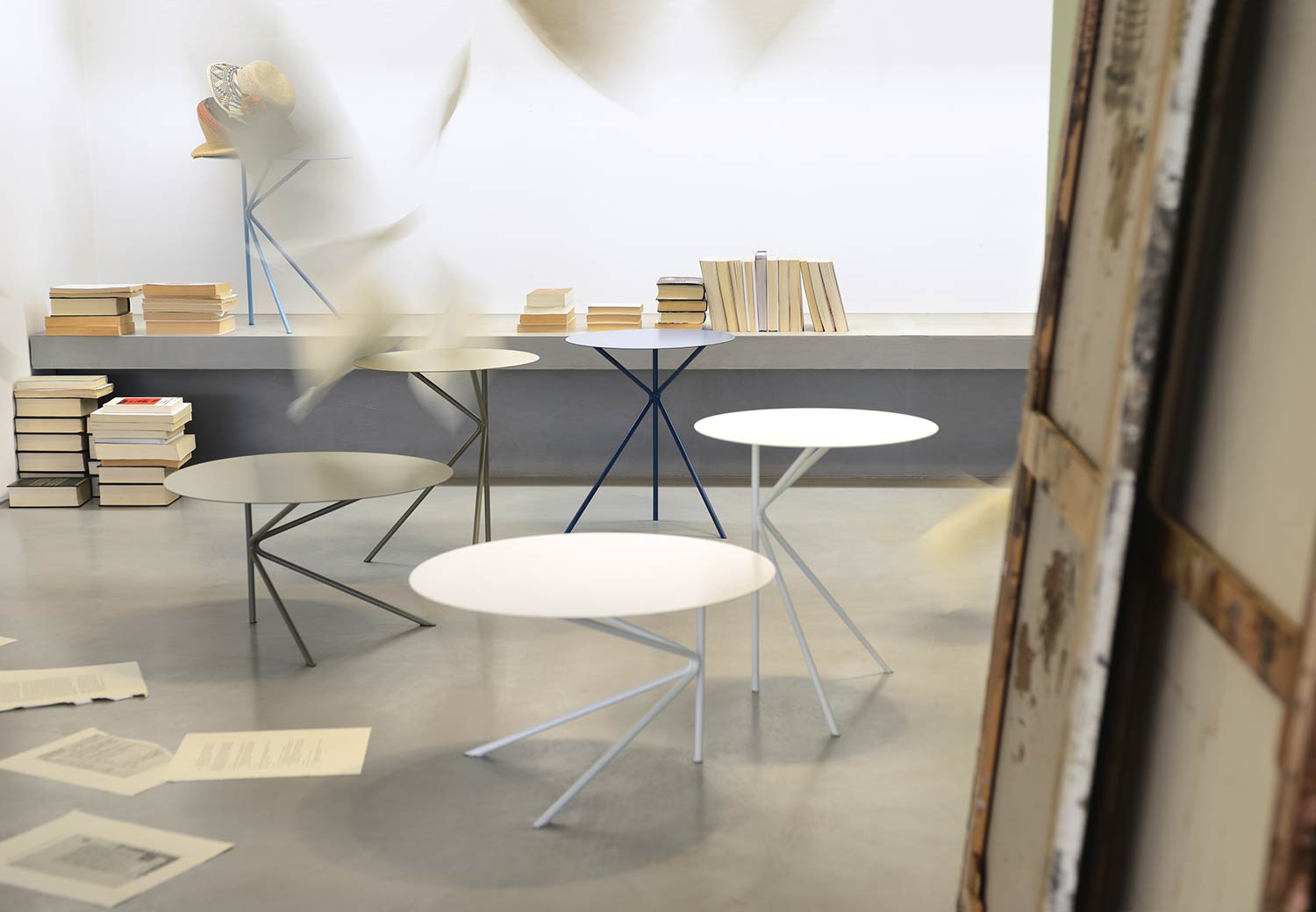 metal side table twin
