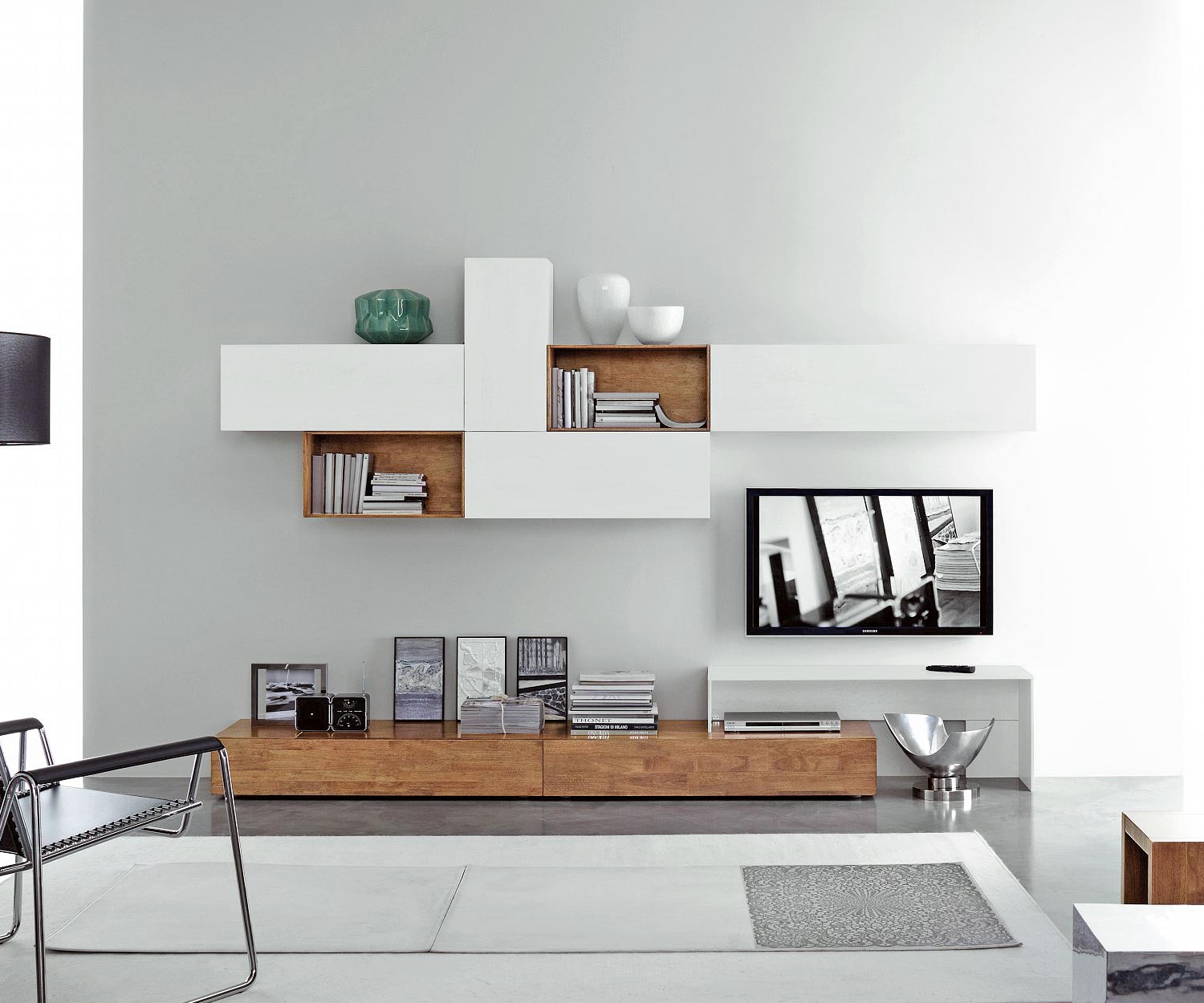 Hochwertige Design Wohnzimmer Hängeschränke Hochglanz in Weiß Hochwertige Design Wohnzimmer Hängeschränke Hochglanz in Weiß