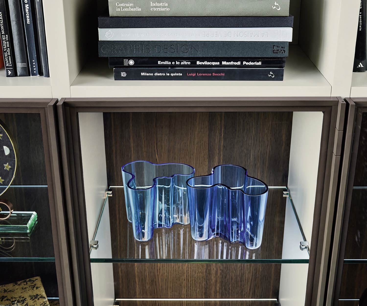 Exklusives Livitalia Design Bücherregal mit Leiter C60 Exklusives Livitalia Design Bücherregal mit Leiter C60